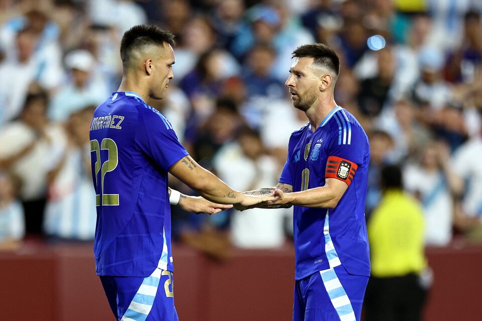 Argentina goleó a Guatemala en la previa de la Copa América.