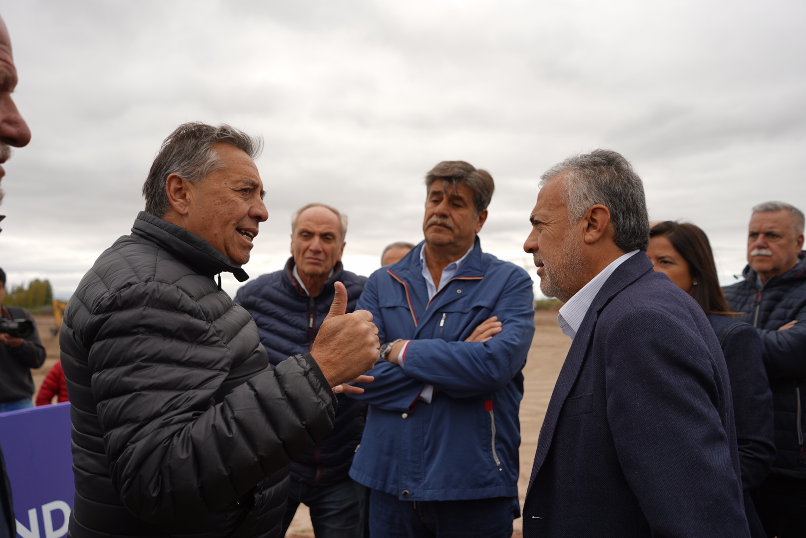  Alfredo Cornejo y Sergio Marinelli recorrieron el Reservorio junto a los intendentes de Junín y San Martín..