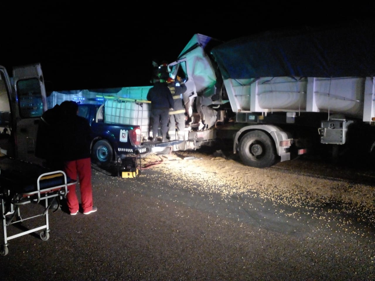 Violento accidente en Santa Rosa.